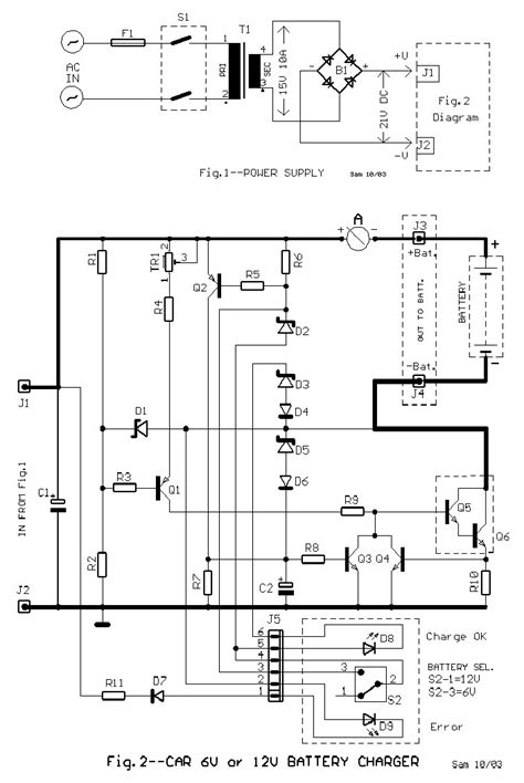 V Battery Charger Circuit Diagram V Lead Acid Battery Char