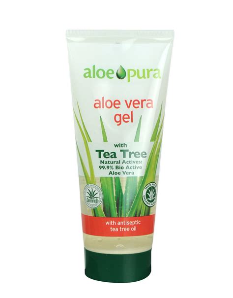 Aloe Pura Aloe Vera Gel With Tea Tree Oil By Optima Ml