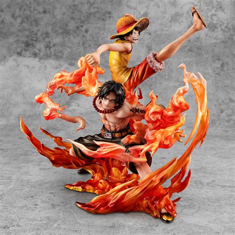 One Piece Luffy Ace Portrait Of Pirates Neo Maximum Figure Set