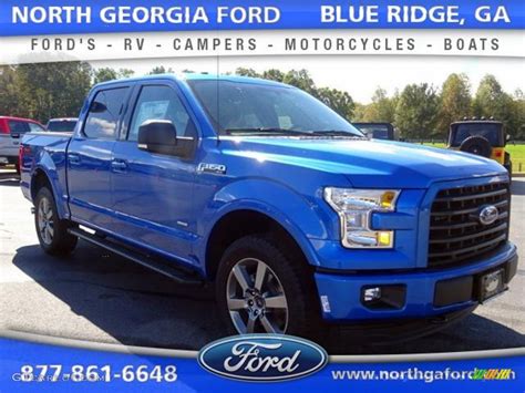 2015 Blue Flame Metallic Ford F150 Xlt Supercrew 4x4 107797153 Photo 2 Car