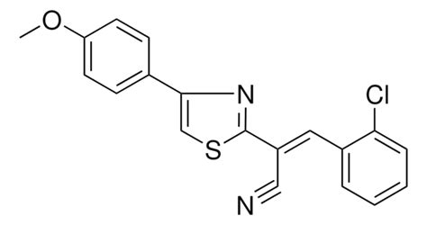 3 2 CHLORO PHENYL 2 4 4 METHOXY PHENYL THIAZOL 2 YL ACRYLONITRILE