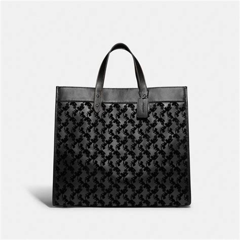 Coach Field Tote 40 With Horse And Carriage In Black For Men Lyst