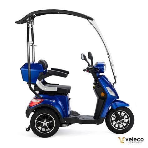 Mobility Scooter Veleco Draco Roof Lithium Ion Blue Veleco Official