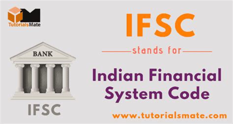 Ifsc Full Form What Is Ifsc In Banking Tutorialsmate