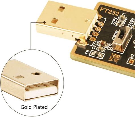 Feanteek FTDI USB To TTL Converter Built In FT232RL Uart USB TTL Serial