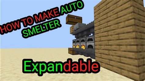 How To Make Auto Smelter In Minecraft Java Edition 1 16 Expandable