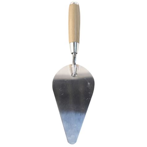 Stainless steel Bricklaying trowel, Mirror polish, with wood handle, Solid structure ...