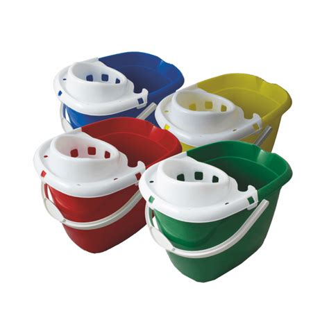 Socket Colour Coded Mop Bucket Lime Sustainable Supplies