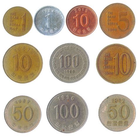 10 Coins From the South Korea. Different Old Collectible Money | Etsy