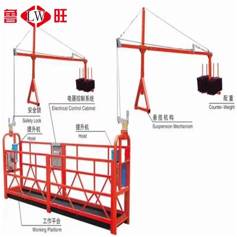 Zlp800 Construction Building Hanging Suspended Platform Gondola Cradle