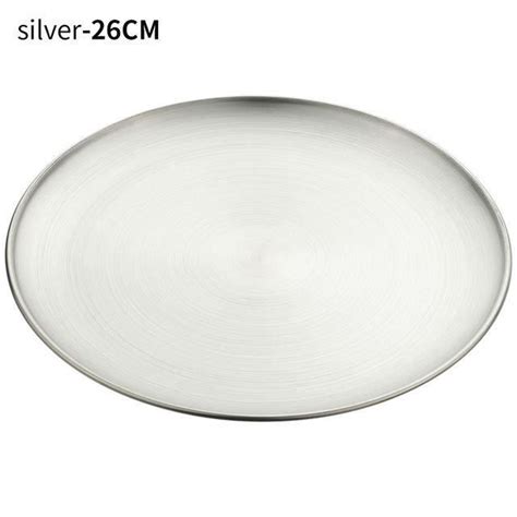 Assiette Plateau Repas Silver Cm Plateau Peu Profond En M Tal Or