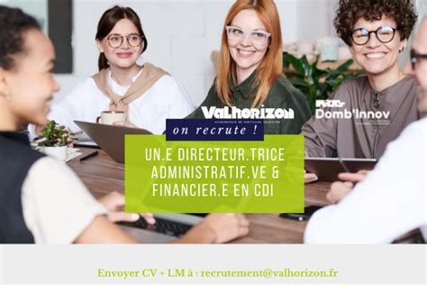 DIRECTEUR TRICE ADMINISTRATIF VE FINANCIER E EN CDI SG15 Domb Innov