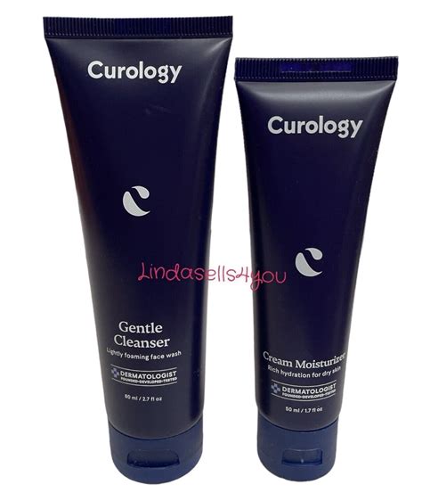 Curology Cleanser 27 Fl Oz And Full Size Cream Moisturizer 50 Ml 17 Fl