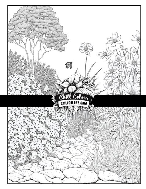 Cute Spring Scenes Coloring Book Chill Colors Publishing