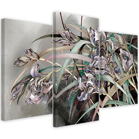 Delt L Rredsprint Iris Blomster I Vinden Wall Art Dk