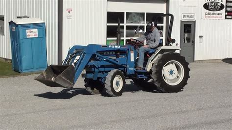 1993 Ford 1720 Open Station Tractor W Loader Good Condition Youtube