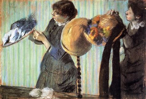 Reproduções De Belas Artes o pequeno Milliners 1882 por Edgar Degas