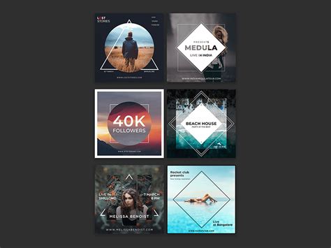 Instagram Social Media Pack Free Psd Templates