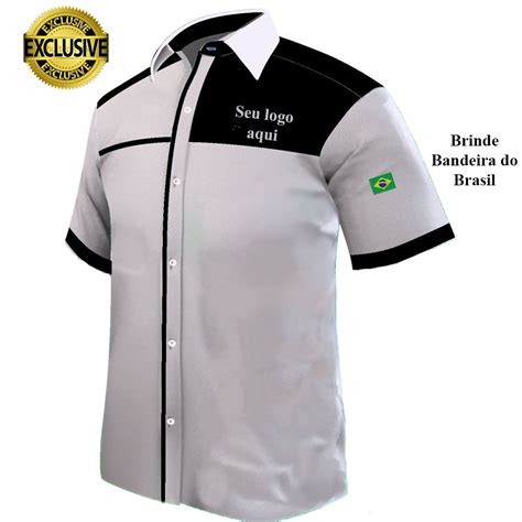 Camisa Masculina Para Fardamentos E Uniformes Profissionais Kit C