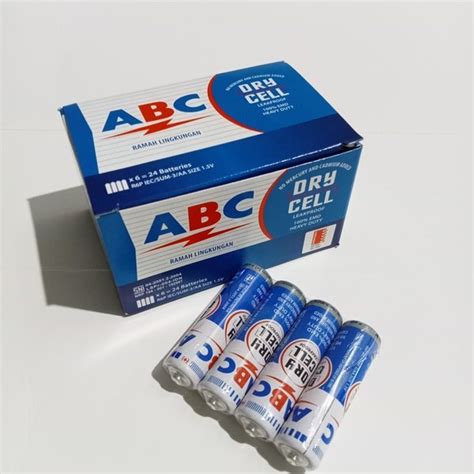 Jual Baterai Abc Biru V A A Dry Cell Battery Aa Aaa Carbon Zinc Di