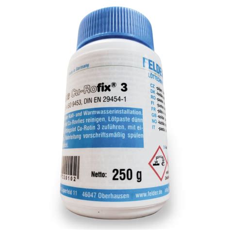 Флюс-паста бессвинцовая для лужения Cu-Rofix®3 FELDER 250 гр. с ...