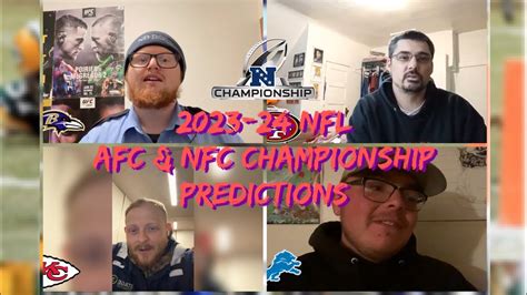 Nfl Conference Championship Predictions 2024 Youtube