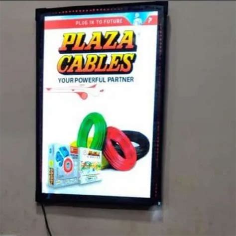 Acrylic Rectangle LED Clip On Board For Advertising At 475 Sq Ft In