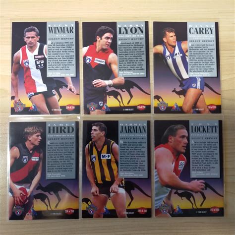 Lot Of 18 X 1996 Select Afl Centenary Aflpa All Australian Hand Signed
