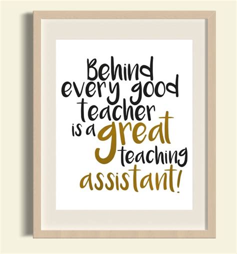 Behind Every Good Teacher Is A Great Teaching Assistant