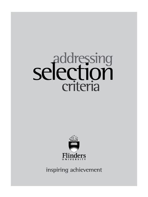 Addressing Selection Criteria Pdf Employment Leadership