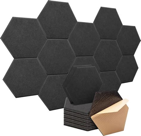 Kuchoow Pack Acoustic Panels Self Adhesive Soundproof Wall Panels