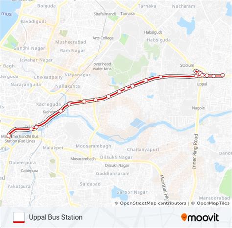 Tsrtc Route Schedules Stops Maps Uppal Bus Station Updated