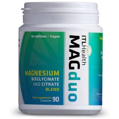 Mag365 Magduo Magnesium Bisglycinate And Citrate Capsules