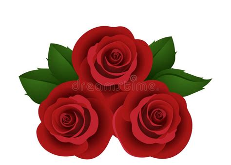 Horizontal Seamless Background With Red Roses Stock Vector Illustration Of Line Flowers