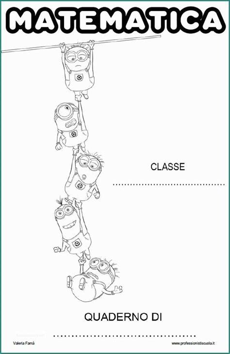 Copertina Quaderno Di Matematica Classe Prima Punchbuggylife