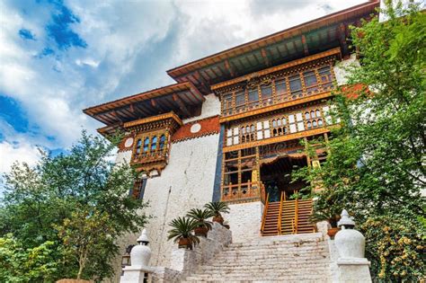 The Punakha Dzong Monastery In Punakha Bhutan Stock Image Image Of