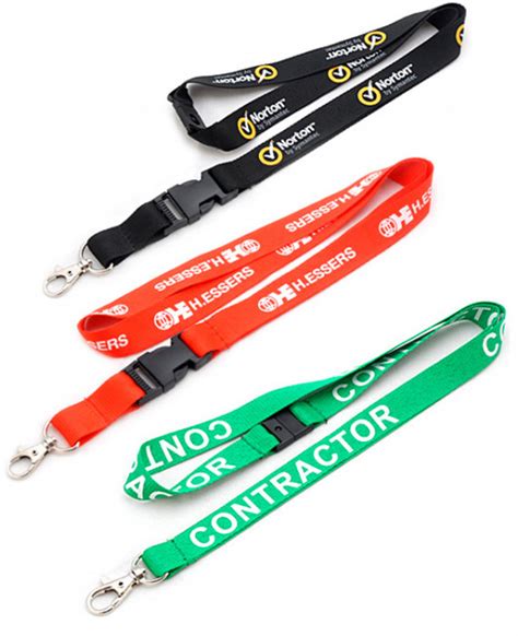 Customizable Lanyards Screen Printed 3 Widths Ppo