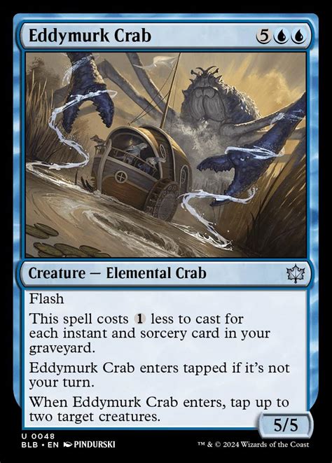 Eddymurk Crab Bloomburrow Foil Standard Card Kingdom