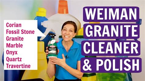 How To Clean Granite And Marble With Weiman Cleaner And Polish Product Review Youtube