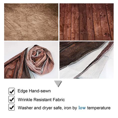 Allenjoy X Ft Soft Fabric Brown Wall With Wooden Floor Photography