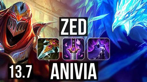 Zed Vs Anivia Mid Games M Mastery Kr Grandmaster