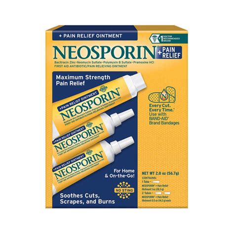 Neosporin Maximum Strength Pain Relief Dual Action Ointment G