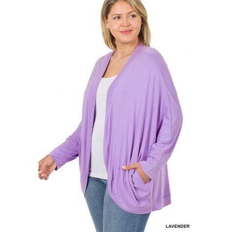 Zenana Outfitters Plus Size Cocoon Cardigan Sweater Duster Topper Open Front Unique Design