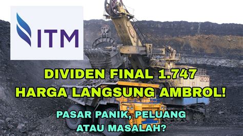 Hasil RUPS ITMG Maret 2024 Dividen Final 1747 Yield 6 54 Bagi