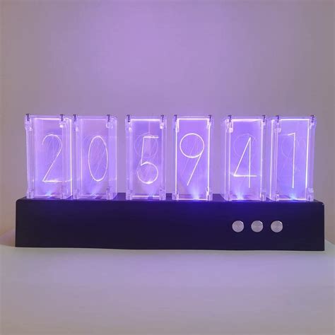 Buy Klhhg Modern Tabletop Usb Nixie Tube Clock Large Display Led