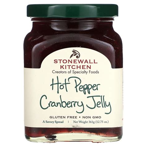 Stonewall Kitchen Hot Pepper Cranberry Jelly Medium 1275 Oz 361 G