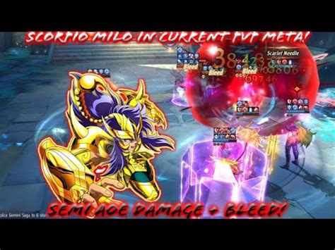 Saint Seiya Awakening Kotz Scorpio Milo In Current Pvp Meta Semi