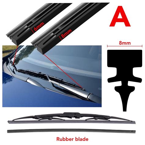 Windscreen Wipers Insert Rubber Strip Refill Five Types For Toyota