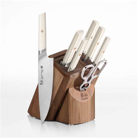 Cangshan Everest White 8-Piece Knife Block Set + Reviews | Crate ...