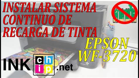 Instalar Sistema De Tintas ContinuoImpresora Epson WF 3720 WF 3721 WF